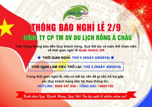 Thông báo nghỉ lễ 2/9